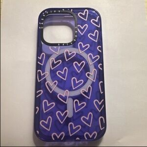 CASETiFY Impact iPhone 14 Pro Purple Hearts New